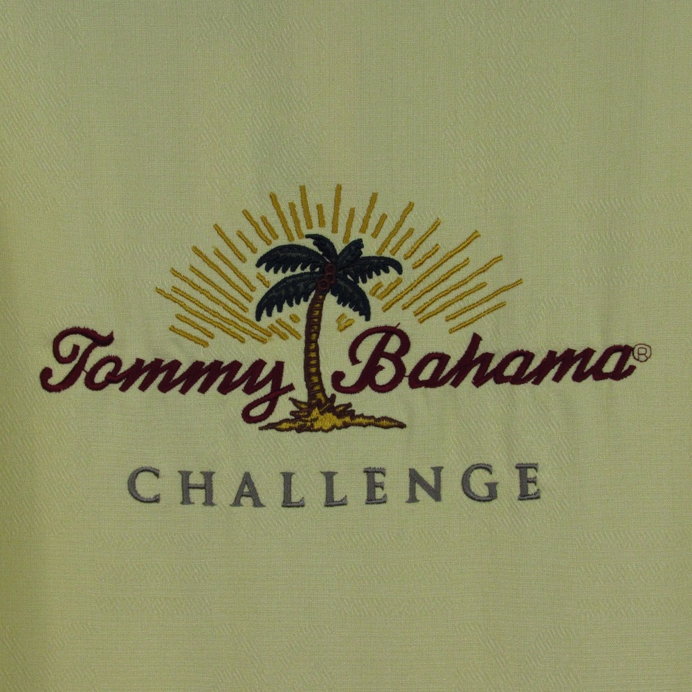 Tommy Bahama Silk Embroidered Camp Shirt Challenge - Picture 1 of 8